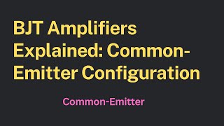 Step by Step Common Emitter BJT Amplifier solutions [upl. by Neelyaj]