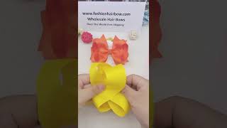 How to make a hair bows for girls hair bow wholesale [upl. by Redle]