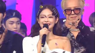 JENNIE BLACKPINK Win 2nd SOLO SBS Inkigayo [upl. by Nylrahc]