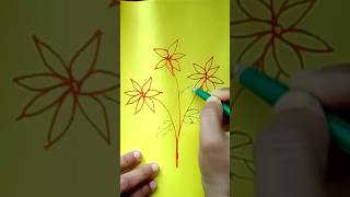 How to draw a flower art drawing shorts [upl. by Kosaka]