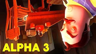 UPSIDE DOWN ROOM IN ALPHA 3  Hello Neighbor [upl. by Onilatac261]