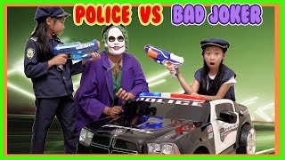 Pretend Play Police Catches JOKER [upl. by Naivad]