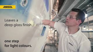 Mirka Polarshine® 45 Boat polishing The new polishing compound for gelcoat and other hard surfaces [upl. by Eissen]