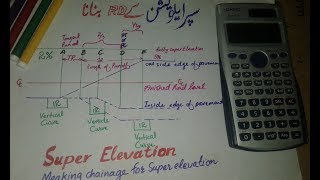 Making CHAINAGE for SUPER ELEVATION  in Urdu and Hindi by Hanzallah Mehsood [upl. by Jovita]