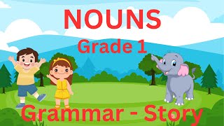 Nouns  Naming Words  English Grammar  Short Story  Grade 1 Colorful  Easy Learning [upl. by Raouf]