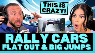 THE CARS ARE INSANE AND THE DRIVING IS TOO WRC Rally  FLAT OUT amp BIG JUMPS first time reaction [upl. by Hnoj]