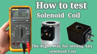 The right way for testing any solenoid coil  How to test solenoid coils with a digital multimeter [upl. by Elisha]