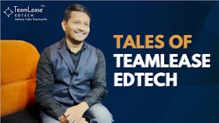 Hardik Mehta Business Head talking about his experiences at and through TeamLease Edtech [upl. by Ozan]