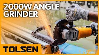 TOLSEN 2000W Angle Grinder 180mm Disc Diameter [upl. by Nyssa400]