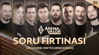 Soru Fırtınası  Ünlü İçerik Üreticilerine Sorduk [upl. by Aneed8]