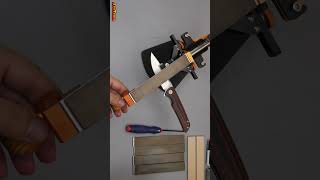 Knife Sharpening 📌 Hapstone RS Knife Sharpener Convex sharpening of a folding knife Bushcraft [upl. by Besnard]