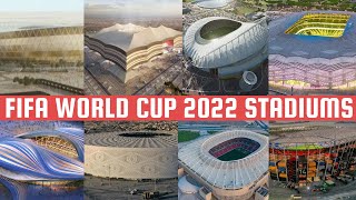 FIFA World Cup 2022 Qatar All Stadiums With Seating Capacity  Football World Cup Grounds Locations [upl. by Walczak]