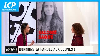 Salomé Saqué  donnons la parole aux jeunes   Le Grand Entretien  Ça vous regarde  28092022 [upl. by Yrruc]