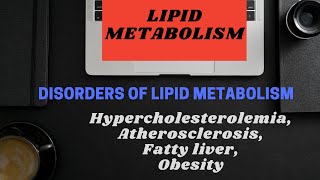 Disorders of lipid metabolism  Hypercholesterolemia  Atherosclerosis  Fatty liver  Obesity [upl. by Lassiter544]