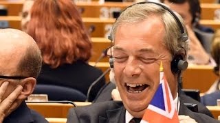 You all laughed at me Nigel Farage booed at EU assembly [upl. by Marjorie150]