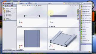 Conception dune tole pliée sur SOLIDWORKS [upl. by Oremoh]