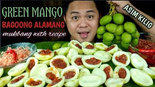 GREEN MANGOBIYAKIN WITH SPICY BAGOONG ALAMANG  COOKING amp MUKBANG  MUKBANG PHILIPPINES [upl. by Walls]