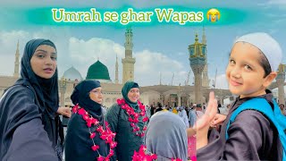 Umrah se Ghar wapas 🥺💔  Umrah Vlog  Razika Abaan official [upl. by Eatnuahs282]