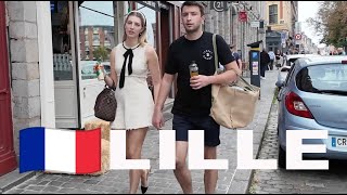 🇫🇷 Lille France Walking the streets of Lille France Walking Tour 4K [upl. by Boswell955]