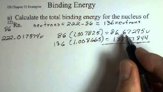 Total Binding Energy of a Nucleus and Binding Energy per Nucleon [upl. by Kreg]