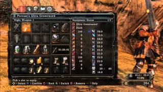 Dark Souls 2 Showcase Pursuers Ultra Greatsword [upl. by Attennhoj]