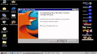 Installing Mozilla Firefox 20 in Windows 98 in Virtual PC 2007 [upl. by Ylevol]