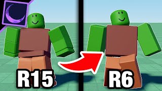 So I Converted R15 Animations to R6 Animations Roblox [upl. by Ellinet689]