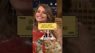 Sofia Vergaras sexy and funny chipmunk voice after inhaling helium 😁 shorts fyp entertainment [upl. by Mandler365]