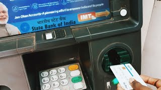 Paytm Debit Card cash withdraw at SBI ATM [upl. by Salb122]