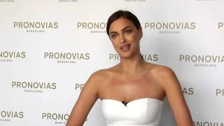 Interview to the model Irina Shayk for Pronovias [upl. by Anidam181]