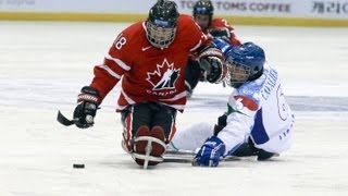 Highlights Canada v Italy  2013 IPC Ice Sledge Hockey World Championships APool Goyang [upl. by Riedel191]