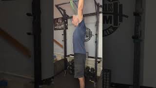 Overhead reach test Try to get biceps to or past ears without arching back [upl. by Silrac849]