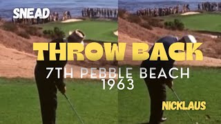 Snead and Nicklaus  7th hole Pebble Beach 1963 [upl. by Yar]