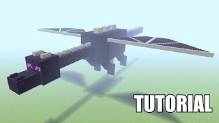 Minecraft Tutorial How To Make A ENDER DRAGON STATUE EASY [upl. by Doykos]