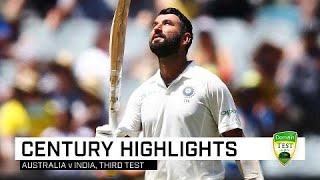 Pujara grinds down Aussies for Test ton [upl. by Anhej17]