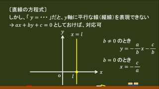 〔数Ⅱ・図形と方程式〕直線の方程式（一般形：ax＋by＋c＝0） －オンライン無料塾「ターンナップ」－ [upl. by Cony]