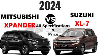 2024 Mitsubishi Xpander vs 2024 Suzuki XL7  2024 Xpander vs XL7  The specs war [upl. by Oelgnaed910]