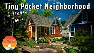 His Adorable 492 Sqft Home in Cottage amp Tiny House Community He Built [upl. by Iveel244]