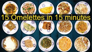 15 Omelette Recipes  Variety Omelette recipes  Different types of omelette recipe  Ramyas Kitchen [upl. by Lorien427]