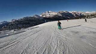 Discesa pista rossa RIO GERE  Cortina DAmpezzo Cristallo 2024 [upl. by Adnertal402]