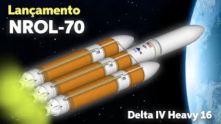 LANÇAMENTO DO FOGUETE DELTA IV HNROL70 [upl. by Mateusz373]