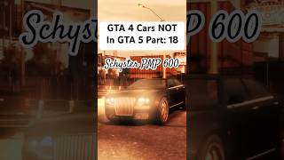 GTA 4 CARS That are NOT In GTA 5  Part 18 Schyster PMP 600 gta gta4 cars gta5 gaming gtav [upl. by Bliss899]