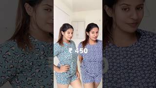 😍🎀 Sleepwear Haul 🛍️✅ shorts haul rehnaimiya [upl. by Charity]