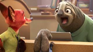 Zootopia Flash The Sloth Sloth scene [upl. by Yelnoc]