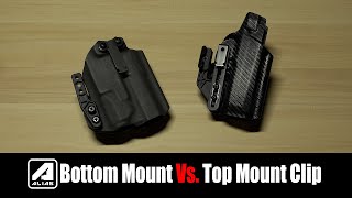 Alias Bottom Mount Vs Top Mount Holster Clips [upl. by Oinolopa]