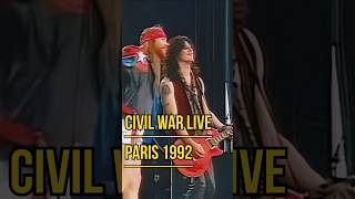 Guns n Roses Civil War live Paris  June 6th 1992 gunsnroses axlrose slash [upl. by Halsy]