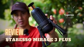 Review Staresso Mirage 3 Plus máy pha Cafe Espresso cầm tay tốt nhất [upl. by Bert]