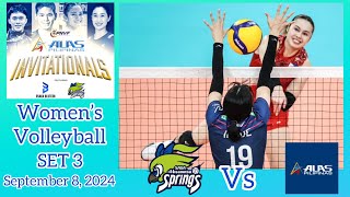 SAGA HISAMITSU SPRINGS VS ALAS PILIPINAS WOMEN’S VOLLEYBALL SET 3 PNVF ALAS PILIPINAS INVITATIONALS [upl. by Varion211]