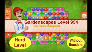 Gardenscapes Level 954  No Boosters [upl. by Mendoza502]