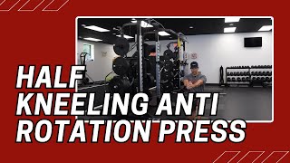 Half Kneeling Anti Rotation Press  Cable Machine Exercise [upl. by Eachelle]